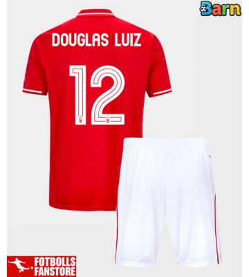 Nottingham Forest Douglas Luiz #12 Hemmatröja Barn 2025-26 Kortärmad (+ Korta byxor)